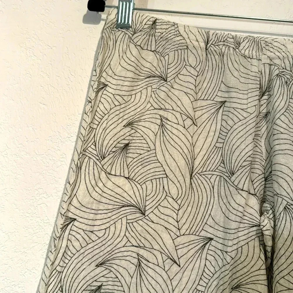 Eberjey 100% Cotton Leaf Print Pajama Pants size S - Picture 2 of 8